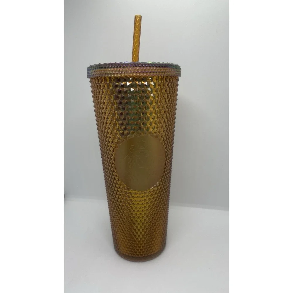 Starbucks Limited Edition 50 Years Gold Studded Cold Cup Tumbler‎ - 24oz